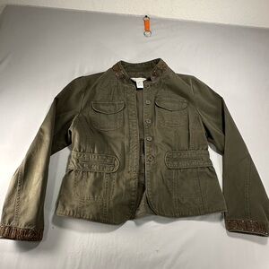 Women’s Uniform John Paul Richard Green Bedazzled Large Jacket